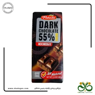 شکلات تبلت پوبدا ۵۵ درصد روسی GMO Free و‌ کاملا طبیعی