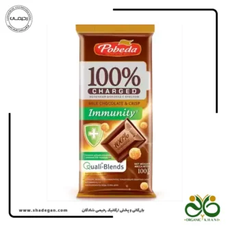 شکلات تخته ای شیری کریسپی بدون قند پوبدا