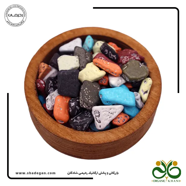 دراژه شکلاتی مدل سنگی پارمیدا