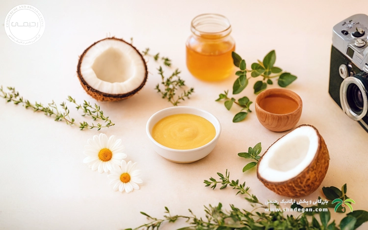 ماسک روغن نارگیل و عسل