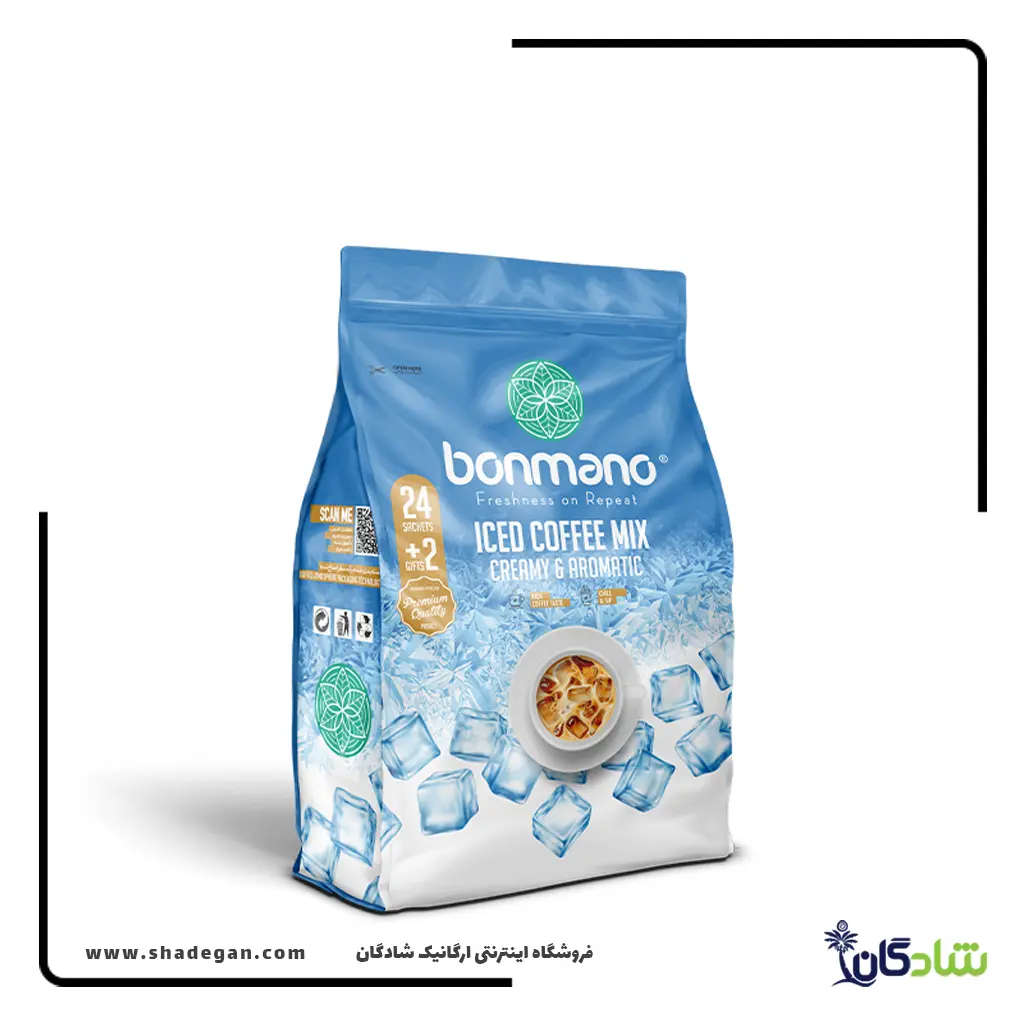 bonmano-iced-coffeemix-24sticks-1 آیس کافی میکس بن مانو بسته 24 عددی