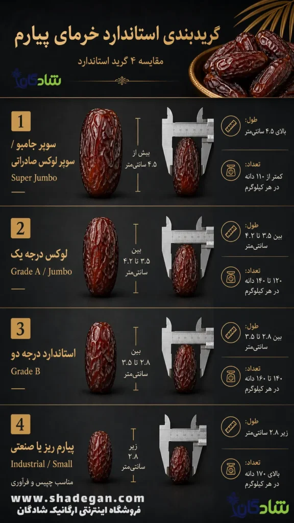 تشخیص خرما پیارم اصل و باکیفیت | نشانه‌های خرما پیارم مرغوب