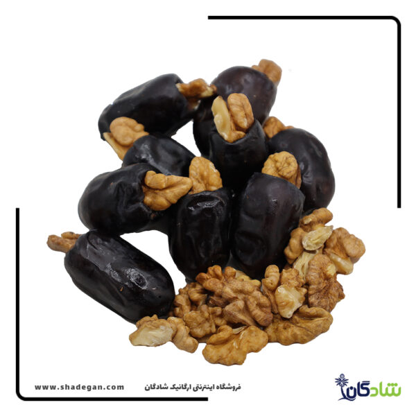 خرما و گردو شهدگان (ارگانیک و درجه یک) | قیمت خرما مغزگردو بازرگانی رحیمی
