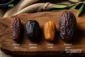 مقایسه خرما پیارم با سایر خرماها (مضافتی، مجول و زاهدی) | شادگان