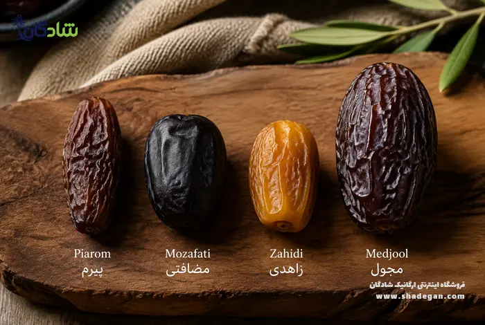 مقایسه خرما پیارم با سایر خرماها (مضافتی، مجول و زاهدی) | شادگان