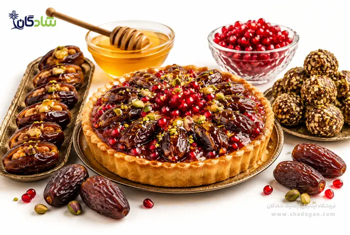 9 ایده دسر شب یلدا با خرما و عسل