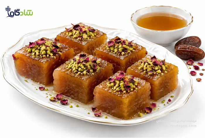 مسقطی طبیعی با شهد عسل و خرما - دسر شب یلدا