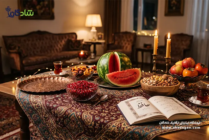 سفره شب یلدا: راهنمای چیدمان و تزیین