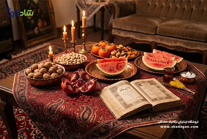  سفره شب یلدا: راهنمای چیدمان و تزیین